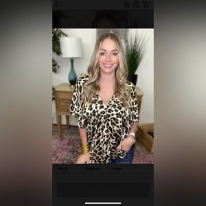 Adriene brand leopard shirt